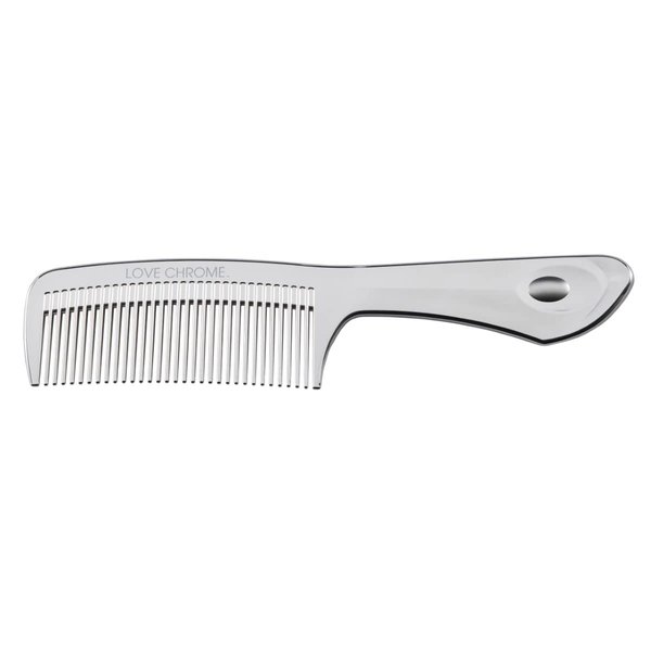 LOVE CHROME F TETSUKI SILVER/Japanese artisan hair comb