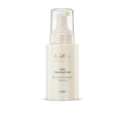 AHAVA Cleanse Silky Cleansing Foam - Airy foam for gentle facial cleansing, effectively removes light makeup & dirt, tightens pores & rebalances pH, with Calendula, Babassu Oil & Osmoter, 6.8 Fl.Oz
