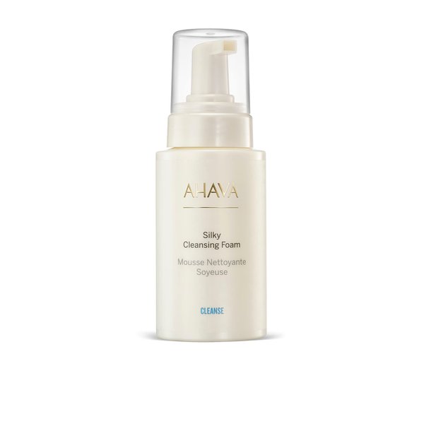 AHAVA Cleanse Silky Cleansing Foam - Airy foam for gentle facial cleansing, effectively removes light makeup & dirt, tightens pores & rebalances pH, with Calendula, Babassu Oil & Osmoter, 6.8 Fl.Oz