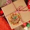 Vegan Truffle Pizza Christmas Ornaments Personalized Christmas Ornaments 2023 Funny Food Christmas Tree Ornaments Hanging Ornaments Holiday Christmas Keepsake New Year Gifts, 3 Inch