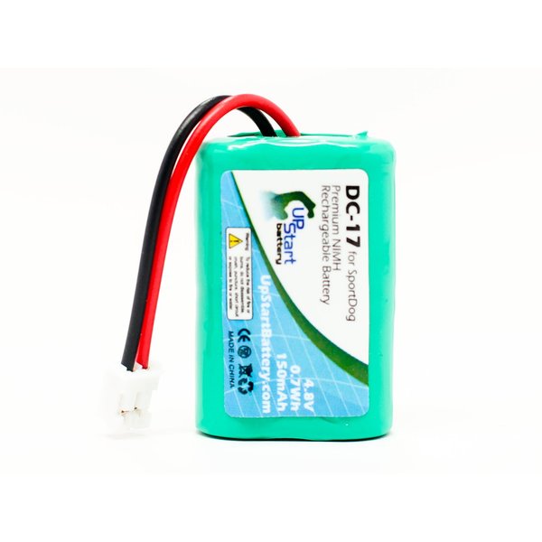 Replacement for SportDog SDT00-11907 Battery - Replacement for SportDog DC-17 Dog Training Collar Battery (150mAh 4.8V NI-MH)