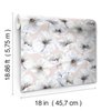 RoomMates Tamara Day RMK12515RL Pink Hawthorn Blossom Peel and Stick Wallpaper
