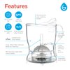 GROSCHE Aberdeen Tea Infuser Teapot & Smart Tea Maker - BPA-Free, Drip-Free Design | Coaster | Easy Brew | Easy Clean Steeper (17.7 oz - 525 ml)