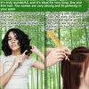 Bamboo Hair Brush Comb Set for Women, Wooden Paddle Detangling Brush for Thick Thin Curly Straight Wavy Fine Hair, Wide Tooth & Tail Comb Great for Wet or Dry Use, Hairbrush Cleaning Tool Included
