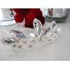 Generic Flower shaped crystal hair barrette clip bridal clip bridal barrette Set: B (Primary color: Gold)