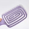 Hair Brush Dry Wet Hair Brush Detangling for Fine, Thick, Curly Hair - Curved and Vented Hair Brush for Women, Men or Kids Faster Blow Drying Styling Professional Paddle Vent detangler (Purple)