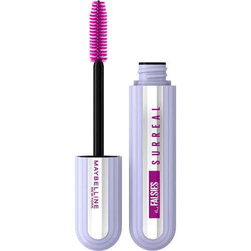 Maybelline The Falsies Surreal Extensions Washable Mascara, Volumizing, Lengthening Mascara Make Up, Blackest Black, 1 Count