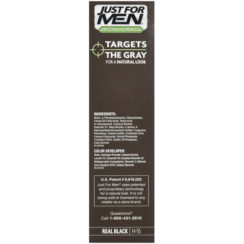 Just For Men Shampoo-In Hair Color - Real Black