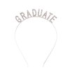 Soochat Graduation Headband Rhinestone Graduate Letter Hairband for Women Girls Party Decorations Supplies