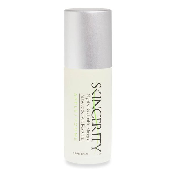 Skincerity Nightly Breathable Masque - Apple, Grapeseed Oil and Vitamin E, Anti-Aging, Reduce Pore Size and Wrinkles, Hydrating and Nourishing, Radiant and Brightened Complexion