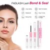 FADLASH DIY Eyelash Extension Kit, 240Pcs Lash Clusters with Lash Bond and Seal, Clusters Eyelash Applicator Tool, D Curl DIY Lash Kit (30D+40D Kit)