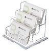 YUXUN Business Card Holder Display for Desk, Clear Acrylic Cards Organizer 3 Tier 3 Slots, Business Card Stand for Men and Women 1 Pack (3 slots) 3slots…