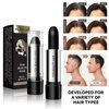 BEUKING Disposable Hair Dye Pen, Black/Dark Brown/Coffee Hair Color Stick, Long Lasting Fast Staining Washable High Saturation Cover Hair DIY Hairstyle Hair Color Touch-Up Stick (01# Black)