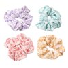 Big Satin Scrunchies for Women Scrunchies Hair Ties for Women Oversized Scrunchie for Thick long Hair Scrunchy Elastic Hair Ties Jumbo Hair Scrunchie 4 PCS