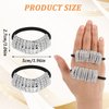 Molain 2Pcs Sparkly Rhinestone Hair Ties Ponytail Holder Fashion Elastics Scrunchies Fancy Crystal Hair Ties Rhinestone Hair Accessories for Thin Thick Hair Women Girls Hair Bands