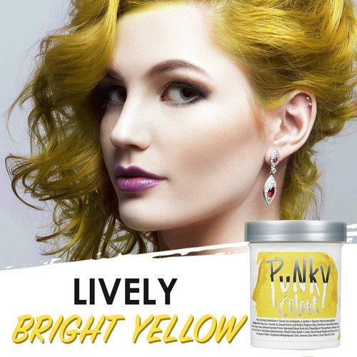 Punky Bright Yellow Semi Permanent Conditioning Hair Color, 3.5oz