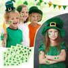 340 Pcs Shamrock Glitter Body Jewelry Stickers St. Patrick's Day Accessories Glitter Face Stickers Glittered Three Leaf Body Clover Stickers for Women Parade Party Favors Decoration