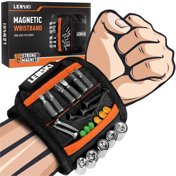 Lenski Gifts for Men, Magnetic Wristband Mens Gifts for Dad, Birthday Gifts for Men Him Grandpa, Father's Day Gifts From Daughter Wife, Gifts for Dad Who Wants Nothing, Cool Stuff Gadgets for Men