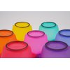 Professional Salon Hair Dye & Coloring Brush and Tint Bowl Set, 7 Rainbow Application Brushes and Mixing Bowls (Pastel Rainbowl)