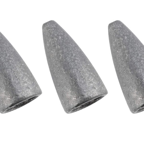 Dr.Fish 50 Pack Fishing Worm Weights Flipping Sinkers Lead Sinker for Soft Plastic Lures 1/2oz