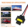2PCS H11 H8 881 880 Female Adapter Wiring Harness Socket Connector, Automotive Replacement Accessories Universal for Headlights or Fog Lights