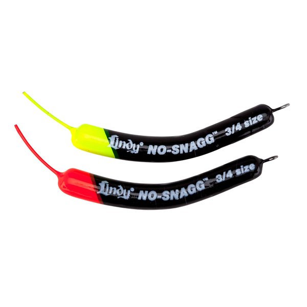 Lindy No-Snagg Slip Sinker Banana-Shaped Fishing Sinker - Enables Anglers to Fish Unfishable Areas, Standard (2 Pack), 3/4 oz