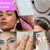 1799PCS Pearl Face Gems Face Jewels Hair Rhinestone Gem Stickers Hair Gem Stamper Accessories Hair Jewels Diamond Nail Art Stickers Crystal Stickers for Makeup Face Eye Hair DIY Adsorted Size
