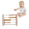 LZCLBP Wooden Abacus for Kids Math Toys, Counting Beads Math Educational Counters Toys, Wooden Toddler Preschool Learning Toys, 1st Grade Math Counters Toys, Gifts for Kids (Log Yellow)