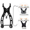 Evponk Bicycle Chain Tool Kit, 10 Pairs 6/7/8 Speed Reusable Bike Magic Buckle Missing Link Carbon Steel Bike Link Plier with Hook for Bicycle Chain Replacement