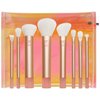 Real Techniques The Wanderer Makeup Brush Kit, Premium and Professional Brush Set, Soft Bristles, For Foundation, Powder, Eyeshadow, Blush, Bronzer, & Concealer, 9 Piece Set