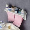 Dollhouse Towel Rack, 1:12 Towel Rack Makeup Cosmetic Set Dollhouse Bathroom Accessories