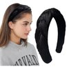 Hoterchics Velvet Fasion Headband for Women Headbands for Girls Braided Wide Head Bands for Women's Face Wash Hairband Hair Accessories (Black)