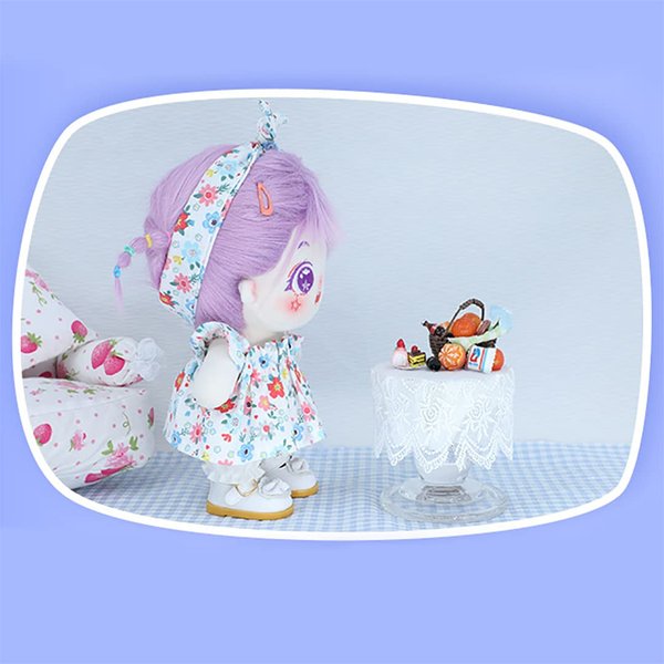 KINGOU Baby Doll Clothes 8 Inch Soft Baby Girl Doll with Clothes and Accessories Set