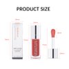 GL-Turelifes Plumping Lip Gloss Oil, Hydrating Lip Gloss Tinted Lip Balm Lip Care Transparent Lip Oil, Lip Glow Oil Non-sticky Glitter Shine Primer Lip Tint Long Lasting Nourishing (#015Cherry)