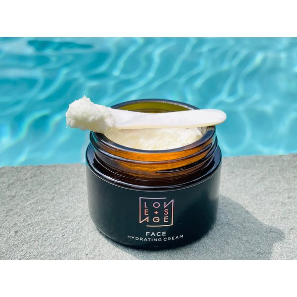 Love + Sage Vitamin-Rich Hydrating Face Cream (1.7 fl. oz) Whipped Oil-Based Moisture, Vegan, Cruelty-Free