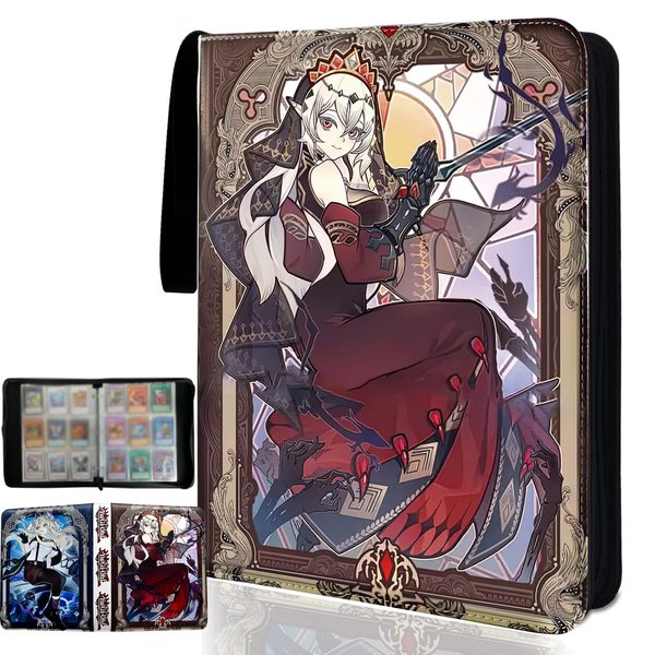 sabermaster Trading ygo Card Binder Fits 900 Cards Card Collector Album Holder,with 50 Removable Sleeves Toys Gifts for Boys Girls (1)