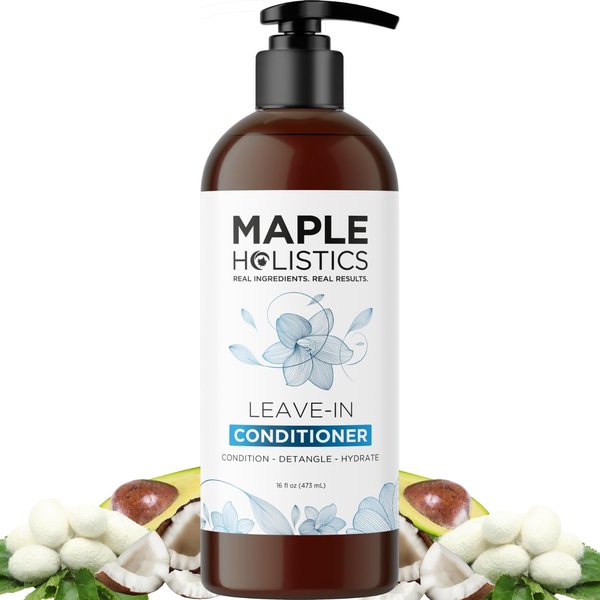 Leave In Conditioner for Dry Damaged Hair - Ultra Moisturizing Deep Conditioner for Dry Damaged Hair and Frizz Control with Silk Amino Acids - Smoothing Leave In Conditioner for Curly Hair Moisturizer