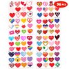 Heart Temporary Tattoos - Valentine Tattoos 96PCS Love Themed Stickers for Kids Birthday Party Supplies, Decorations, Favors, and Prizes - Cute Gifts for Boys and Girls