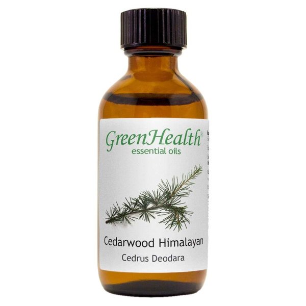 Cedarwood (Himalayan) Essential Oil – 2 fl oz (59 ml) Glass Bottle w/Cap – 100% Pure Essential Oil – GreenHealth