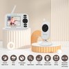 Baby Monitor with Camera and Audio, 3.2'' IPS Portable Baby Monitor No WiFi with 1000ft Long Range, Remote Pan-Tilt Video Baby Monitor, Infrared Night Vision, ECO Mode, Powerful Battery