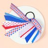 4th of july ponytail holder streamer hair ties,patroic red white blue ribbon bow hair scrunchies,cheer outfit accessories gift for grils