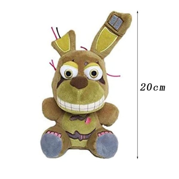 Ktveih 3pcs Springtrap Nightmare Bonnie Toy Bonnie plushies Set Stuffed Animal Doll Fan Made Plush Toy for Boy Girl Plush Gift