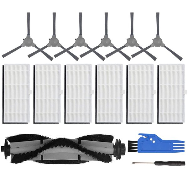 JJ Neumann Replacement Parts Accessories Compatible with Coredy R3500 R3500S, R550(R500+), R650, R600, R700, R750, R580, Goovi 1600PA D380, D382, iMartine C800,D900,D900C, DeenKee DK600 Robot Vacuum