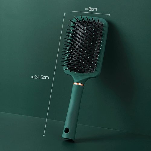 RN BEAUTY Detangling Brush Anti-Static Detangler Hair Brush With Silicone Cushion Base Blow Drying Hairbrush Comb Nylon Bristle Pins Fashion Paddle Massage Brushes for Men and Women Adults and Kids