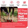 RS Premium Horses Bell Boots | Prevent Horses from Injury | Professional Bell Boots for Horses with Superb Protection, Durability, Comfort, Relaxable & Lightweight | Easily Remove mud and dust (RED)