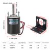 High Torque DC Motor 12 V/24 V Permanent Magnet Motor Mini DC Motor DIY Generator Motor 30W CW/CCW 3500/7000RPM with Moun