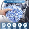 4 Pack RinseClean Spin Mop Replacement Head Spin Mop Refills Compatible with RinseClean Dual System, Microfiber Mop Easy Cleaning Floor Head Mop for Floor Cleaning RinseClean 2 Tank System