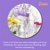 Dazz Foaming Hand Soap Starter Kit Eco Friendly Refillable Foam Hand Wash - Includes 2 Refill Packets + 8.5oz Foam Hand Soap Pump - Lavender-Lemon Scent - Fits All Glass Foaming Pumpers