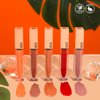 Bossy Cosmetics Vegan Lip Gloss for Soft Lips, Plumping Oil, Hydrating Non-Stick Lipgloss for Women, Provides Maximum Shine, Paraben and Cruelty Free (Empowered - Peach Color)
