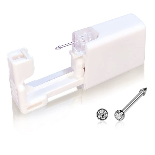 AM RONG MAGIC Self Nose Piercing Gun Self Nose Piercing Gun Kit Safety Nose Piercing Gun Kit Tool,Self Ear Piercing Gun … …